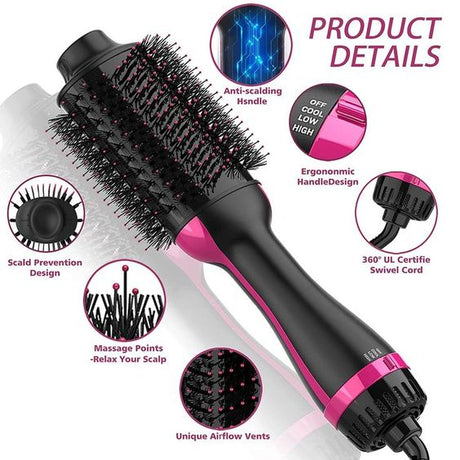 3 in 1 hot hair brush